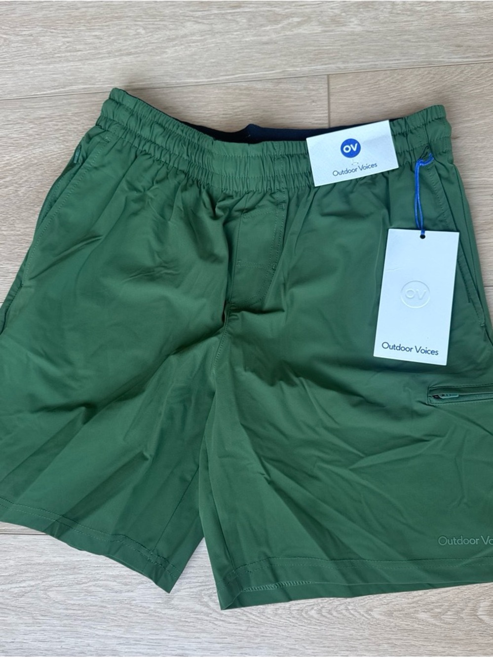 Outdoor Voices Men’s Forest Green Athletic Shorts